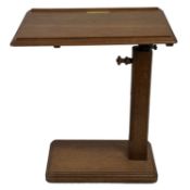 Oak lectern/ bed table,