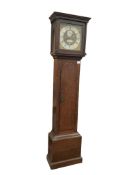 A George III oak eight day longcase clock, signed Amyott, Norwich, height 204cm