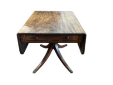 A Regency mahogany Pembroke breakfast table, width 66cm, depth 85cm, height 71cm