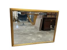 Two Victorian style gilt composition rectangular wall mirrors, larger width 110cm, height 85cm
