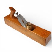 A Norris A71 patent adjustable beech jack plane with original 2 1/4” iron, stamped Norris, etc. to