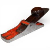 A Preston 1364 1/2 Irish pattern chariot plane with steel body and rosewood wedge, fitted with a 1
