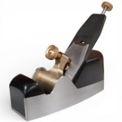 A very fine modern plane by Sauer & Steiner Toolworks, Ontario, handmade in the style of a Norris A4