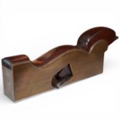 A George Miller gunmetal shoulder plane with steel sole, and rosewood infill and wedge, with Marples