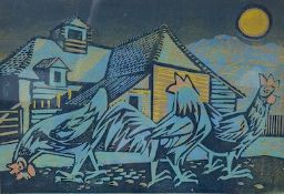 Donald Plenderleith (1921-1995), 'Morning in the Countryside', signed and dated ‘54 in pencil to the