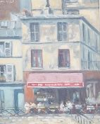 Edwina Burbridge (20th. C), ‘Le Bistrot’, signed, oil on board, 29 x 24cm