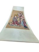 Chinese school, 20th century, a large scroll painting, figural scene, 95cm wide