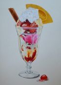 Nigel Tidman, ‘Strawberry Sundae’, the original 1980s airbrush artwork on artist’s card, for the