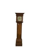 An 18th century walnut and grained 8 day longcase clock signed James Atfield, Brentford, height
