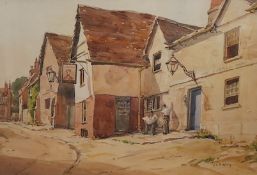 Major General John Christopher Temple Willis RI (1900-1969), 'The George Inn', signed,