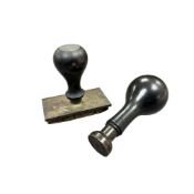 A pair of desk seals relating to West Brighton Pier Company, largest 10cm high