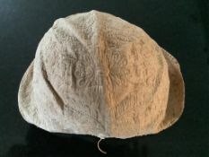 A 17th/18th century hand quilted toddlers ‘pudding cap’. Specifically made to protect