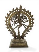 A large Indian bronze figure of a dancing Shiva, 55cm tall.