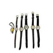 Six various lady's wrist watches, including Sekonda and Rotary.
