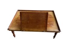 A Victorian mahogany adjustable writing stand, width 68cm, depth 50cm, height 23cm