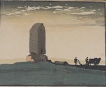 George Graham (1881-1949), 'Winchelsea Mill', signed and titled in pencil to the margin, woodblock