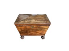 A Regency mahogany sarcophagus cellarette in the manner of Thomas Hope, width 63cm, depth 43cm,