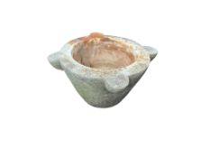 A Victorian marble mortar, diameter 45cm, height 22cm