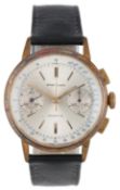 A gentleman's 1960's steel and gold plated Breitling Cadette chronograph manual wind wrist watch,