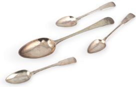 A George III Channel Islands silver Old English pattern tablespoon, by George Hamons of Jersey, with