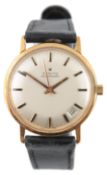 A gentleman's 1970's 18k gold Zenith automatic wrist watch, with baton numerals and date aperture