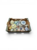 A collection of Chinese porcelain, mainly bowls, saucers, etc, to include famille rose and blue