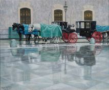 Roy Miller ((b. 1938))'Rain Stops Play'2015,signed and dated lower left,further signed, dated and