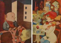 § § After George Grosz (German, (1893-1959))'The Man is Good' and 'Beauty, Thee I Praise'two