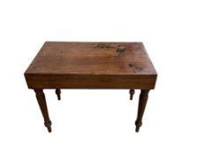 A Victorian mahogany bidet, lacking liner, width 63cm, depth 38cm, height 47cm.