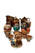 Twenty one pieces of Carltonware Rouge Royale, powder blue and chinoiserie decorated porcelain to