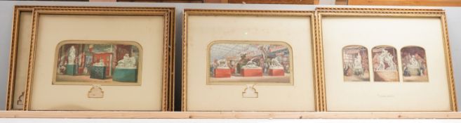 After George Baxter (1804-1867), six Baxter prints to include ‘The Great exhibition including Gems