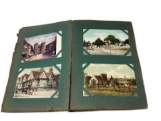 ° ° An early 20th century postcard album, mostly South East England (including Canterbury, Channel
