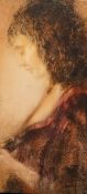 Josep Domenech (Spanish, b.1952), ‘Rojo Pasio’, print on canvas, 46 x 24cmProvenance - with