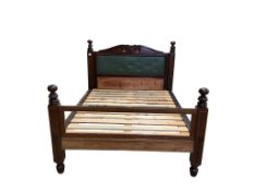 A William IV mahogany double bed frame, length 199cm, width 152cm, height 128cm