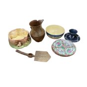 A collection of Ceramics to include a documentary stoneware jug, John Bracher, Sutton Manderville