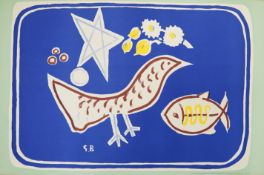 After Georges Braque (French, 1882-1963), ‘The Bird’, lithographic school print, SP27, printed by W.