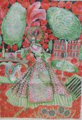 After Sir Grayson Perry RA (b.1960), ‘Shirley Smith’, the wallace collection, printed on cotton,