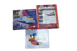 Three boxed Hornby 00 gauge train packs; The Thanet Belle (R2279M), Battle of Britain class