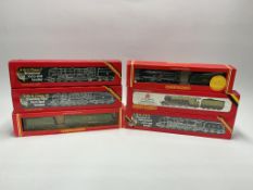 Six boxed Hornby Railways BR, SR and LNER tender locomotives, including; a Battle of Britain
