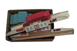 Six 1930s/40s Hornby Dublo railway buildings of painted wood construction, including; a D2 Main Line