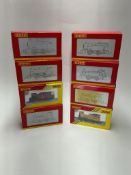 Eight boxed Hornby 0-4-0 tank locomotives and 0-4-0 diesel locomotives in a variety of deliveries