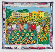 Faith Ringgold (American 1930-2024) 'The Sunflower's Quilting Bee at Arles'