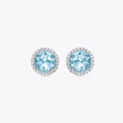 Kiki McDonough: Grace Blue Topaz Stud Earrings