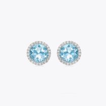 Kiki McDonough: Grace Blue Topaz Stud Earrings