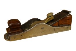 A Spiers Improved Pattern dovetailed mitre plane, steel soled, stamped with Spiers, Ayr to the front
