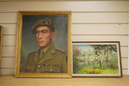 Alix Jennings (1884-1980), portrait of a gentleman in military dress, signed and dated 1946,