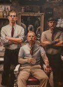 Vincent Kamp (contemporary), ‘Thy Barber’, signed, numbered 13/150, COA verso, Artist Proof giclee