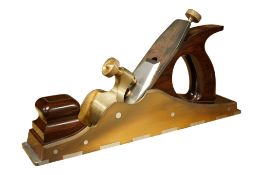 A very fine modern jack plane by Sauer & Steiner Toolworks, Ontario, handmade with rosewood