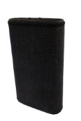 An early 20th century veteran car foot warmer, a hot water bottle of sheet brass construction