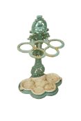 A late 19th century French 'Gidin' cast iron stick stand, 70cm high